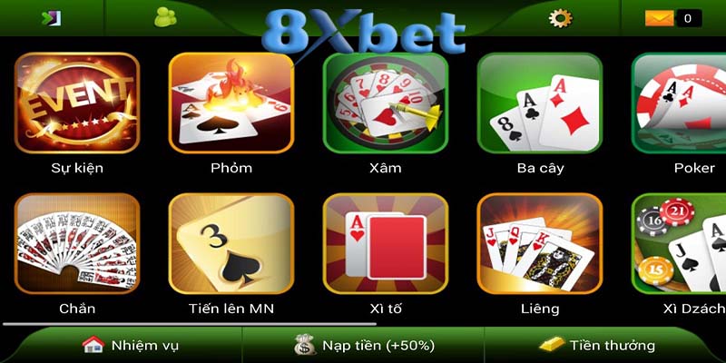 Game bài 8xbet | Chiến lược chơi game bài hiệu quả tại 8xbet